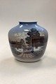 Lyngby Porcelæn Vase - Landsbyhuse No. 154/894