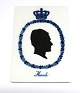 Royal Copenhagen. Plaque with Prince Henrik. Measures 13*9 cm