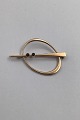Bent Gabrielsen 14 ct Gold Brooch No 788 (Saphire)