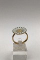 Georg Jensen Gilt Sterling Silver Daisy Ring