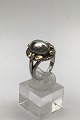 Georg Jensen Sterling Silver Ring No. 1A (Partially Gilt)