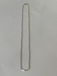 Silver chain with fine small links and carabiner clasp, stamped 835 HS
