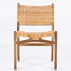 Hans J. Wegner / Carl Hansen & Son
CH 31 - Dining chair in patinated oak and partially patinated wicker. Stamped 
from the manufacturer.
1 pc. in stock
Good, used condition
