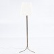 Unknown
Floor lamp in brass on three feet with white shade.
1 pc. in stock
Original condition
