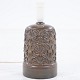 Unknown
Stoneware table lamp with pattern in brownish glaze.
The lamp does not come with a shade, but this is available for purchase. Please 
contact us for more information.
1 pc. in stock
Original condition
