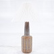 Unknown / Søholm
Ceramic table lamp with reddish brown glaze and white pleated shade.
1 pc. in stock
Good, used condition
