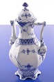 Royal Copenhagen Blue fluted.
Full lace Coffee pot pre 1900