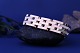 Block gold bracelet with 5 rows, in 14 carat gold and box clasp. Stamped W.J 
585.