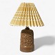 L. Hjorth.
Table lamp in stoneware with pattern in brownish glaze and new shade.
1 pc. in stock
