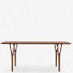 Helge Vestergaard Jensen / Peder Pedersen.
Coffee table in mahogany with y-shaped legs. Designed in 1955. Labelled from 
manufacturer.
1 pc. in stock
