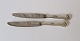 Rosen dinner knife in silver and steel 24.5 cm.
