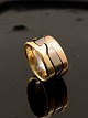 18 carat Georg Jensen fusion ring in white-rose and red gold