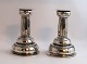 Silver candlesticks (830). A pair. Height 13.6 cm.