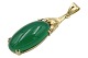 Viggo Wollny 14 Carat gold
Pendant with green stone