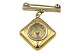 14 carat gold
Brooch with compass pendant