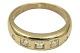 8-carat gold
Ring with five clear stones - Size 54