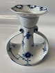 Blue painted, Blue Fluted, Candlestick with lace edge.  Dec. No. 503 Height 13.0 
cm.
