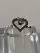 White Gold Ring with Diamonds, 14 Karat
Size: 52