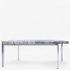 Poul Kjærholm / E. Kold Christensen
PK 61 - Square coffee table with steel frame and rare Porsgrunn marble top. 
Manufacturer