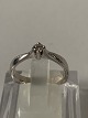 White Gold Ring with Diamonds, 14 Karat
Size: 54