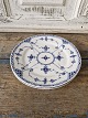 Royal Copenhagen Musselmalet halvblonde helflad tallerken no. 652 - 19 cm.
