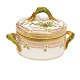 Royal Copenhagen Flora Danica small lidded sugar bowl, porcelain. #3502. H: 6,9cm. D: 11cm. "Polygala amarum L."