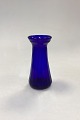 Cobalt blue Flower Bulb Vase Holmegaard / Kastrup /Fyens Glassworks