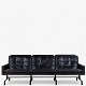 Poul Kjærholm / E. Kold Christensen
PK 31/3 - 3-seater sofa in patinated black leather and frame in black oxidized 
steel. Stamped by the manufacturer.
1 pc. in stock
