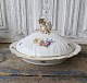 Royal Copenhagen Fuld Saksisk Blomst stort lågfad no. 1733