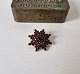 Gammel stjerneformet granat broche