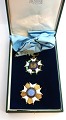 Brazil. Grand Cross Set, AR - gold-plated and enameled, Order on original sash, 
breast star hallmarked and maker