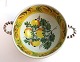 Kellinghusen. Stor fajance øreskål. Diameter 22 cm. Højde 11 cm. Med meget små 
kanthak