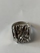 Full and solid silver ring in sterling silver.
Size: 53.