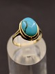 8 carat gold ring  with turquoise