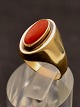 8 karat guld ring  med koral