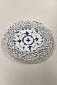 Royal Copenhagen Blue Fluted Full Lace Flat Plate with open-work border No. 1/1099