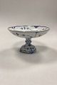 Royal Copenhagen Blue Fluted Halflace bowl on high foot No.710
