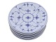 Blue Fluted PlainSalad plate 19.2 cm. #179