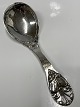 Serving spoon in hammered silverLength 17.9 cm