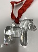 Glass hanging horse, Bertil Vallien, Kosta Boda.Size 4.6 x 5.7 cm.