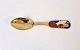 A.Michelsen Christmas spoon in gold-plated sterling silver and enamel from 1989
