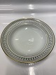 Bing & Grondahl, Haga, Deep plate with gold and openwork edge.Decoration number 323