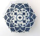 Royal Copenhagen. Blue Fluted Full Lace. Cake plate with open-work border. Model 1144. Diameter 17.5 cm. (1 quality)