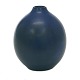 Saxbo, Denmark, blue glazed stoneware vase. Signed Eva Stæhr Nielsen. H: 11,5cm