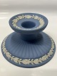 Wedgwood, Jasperware, Blue Candlestick, England.Height 5 cm