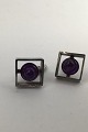 Niels Erik From Sterling Silver Cufflinks (Amethyst)