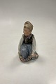 Royal Copenhagen overglaze Figurine Amager Boy No. 12414