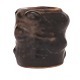 Salto vase. Axel Salto for Royal Copenhagen  stentøjsvase i med bjørneglasur 21474. Signeret Salto. H: 8,5cm