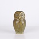 Knud Basse Ugle Figur i Glaseret Keramik, Dansk Design 1960erne