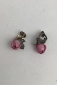 RCP Sterling Sølv / Porcelæn Øreringe (Pink) (Clips)